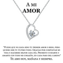 Collar Amor Eterno | Caja con Luz y Dedicatoria <span style="color: #000000;"><strong><span style="color: #ff2a00;">Plata 100% Autentica </span></strong></span>