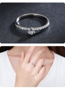 Anillo Solitario Plata 925 con Circonitas